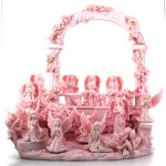 Pretty In Pink Angel World Balcony Stand + 72 pcs